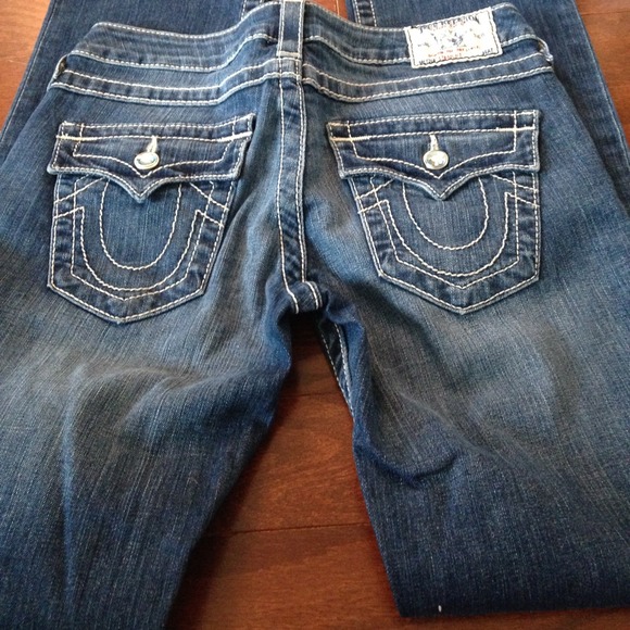 Authentic True Religion  blue Swarovski crystal
