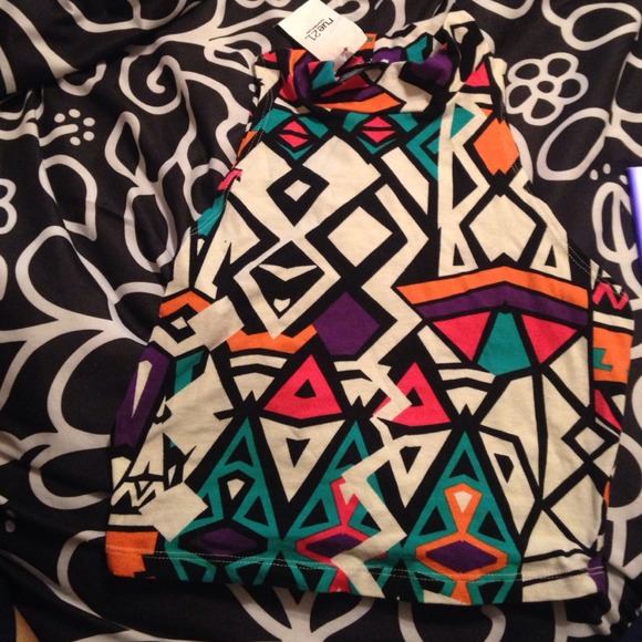 Colorful crop top