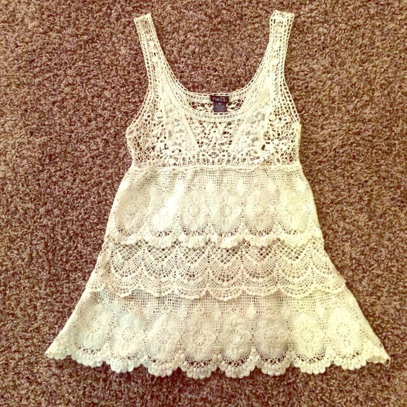 Crotchet Cream Blouse