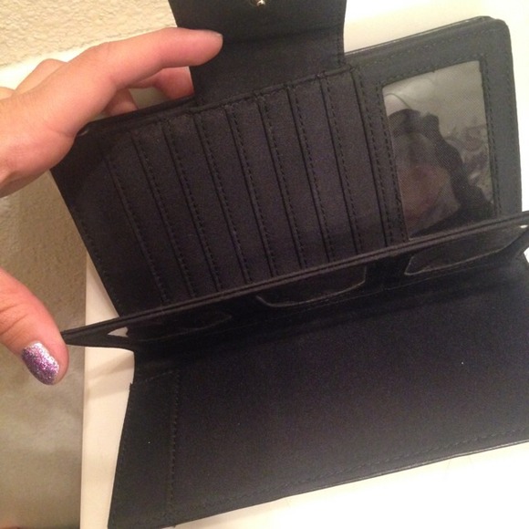 Genuine leather black wallet - Picture 3 of 4