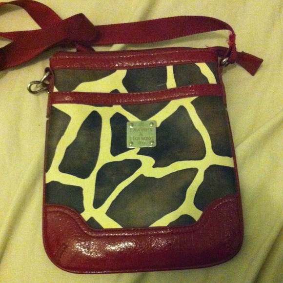 Giraffe print crossbody bag