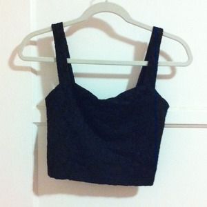 Black Cropped Top