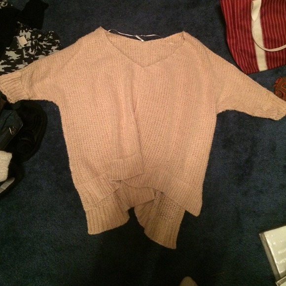 Free people sweater pale pink
