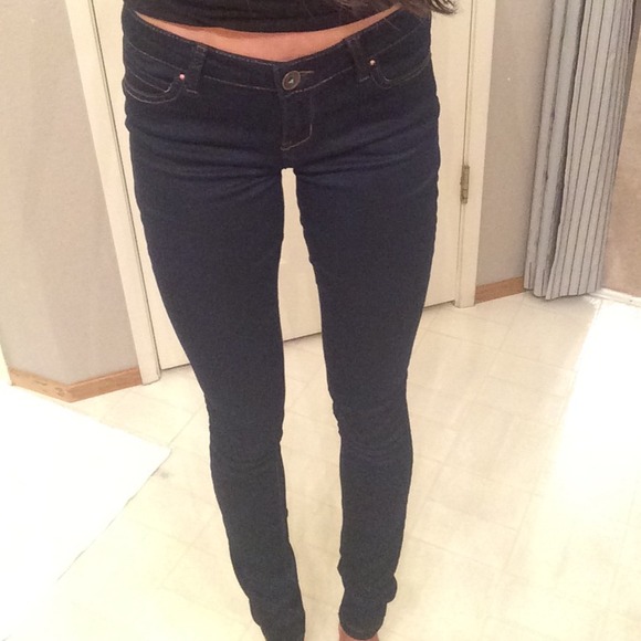 NEW Stretchy Dark Blue Jeggings (Long) - Picture 3 of 4