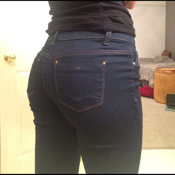 NEW Stretchy Dark Blue Jeggings (Long) - Picture 4 of 4