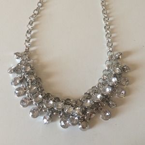 Silver statement necklace