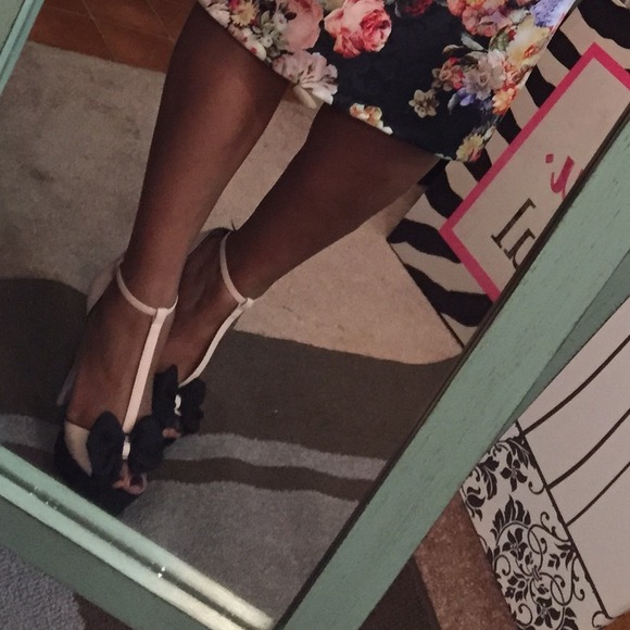 Pink & black shoe