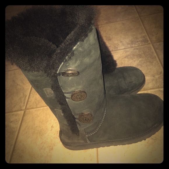Black Ugg Bailey Button Boots