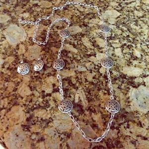Brighton necklace with matching earrings.