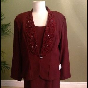 Burgundy Blazer