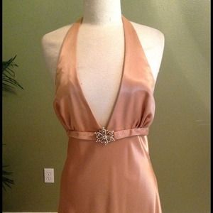 Elegant Gold Prom Dress