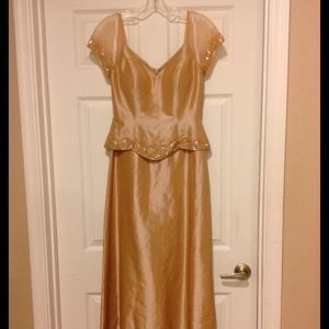 Beautiful Gold Prom Dress