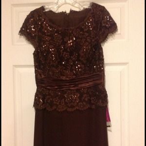 Brown Prom Dress