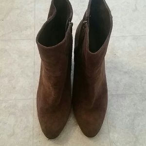 Suede Brown Booties