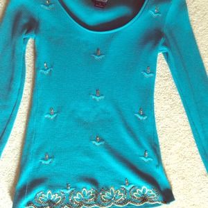 Lucky Brand teal thermal