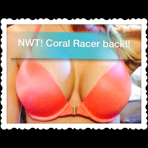 Gorgeous sexy coral RACERBACK VS bra
