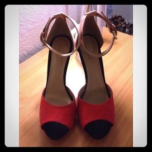 Zara two toned heels