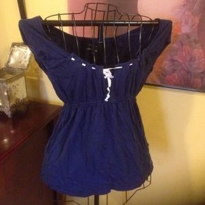 2 Tommy Hilfiger off the shoulder cotton tops