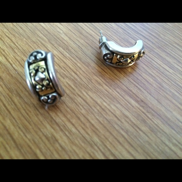 Brighton earrings and hair extensions