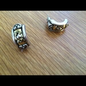 Brighton earrings and hair extensions