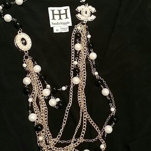 🎉🎉HP 1/29🎉🎉HAUTE HIPPIE Black Dress💝💝🌹🌹🌹 - Picture 2 of 4