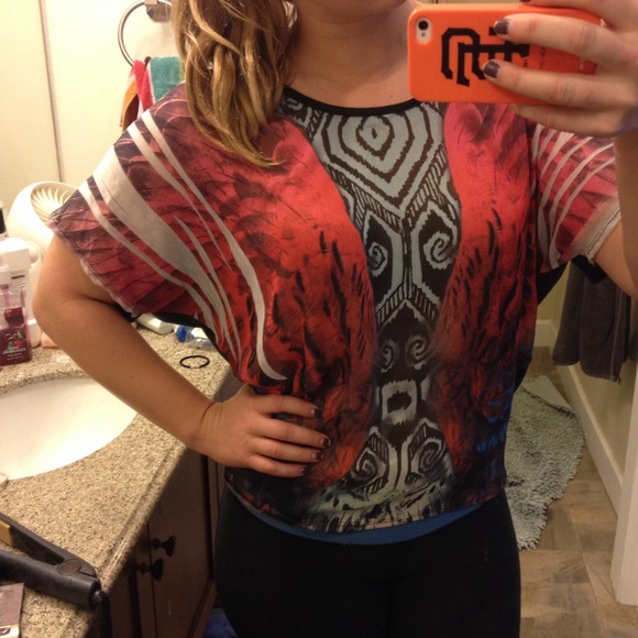 Blushed Pattern Top - Picture 3 of 4