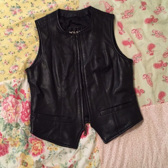 100% leather vest
