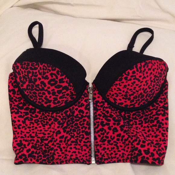 RESERVED Crop Top & polka dot nighty bundle