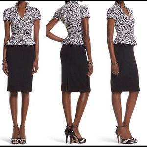 Peplum Two-Fer Dress