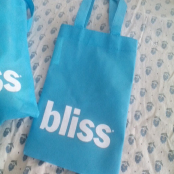 Brand new Bliss Spa mini tote bags