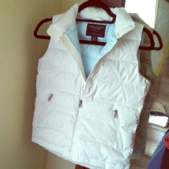 White down American Eagle vest