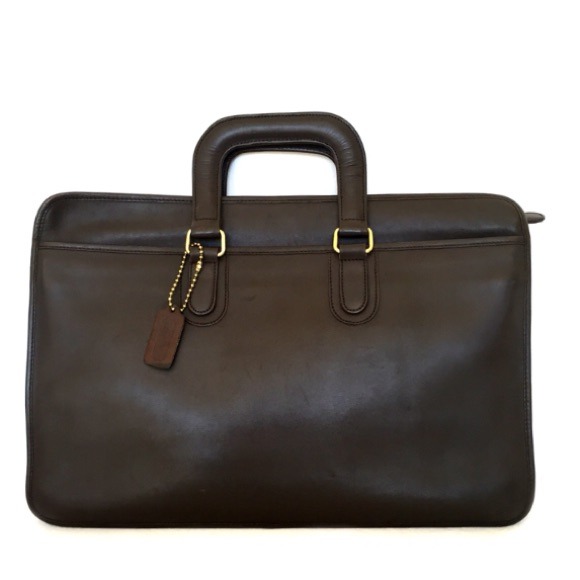🔺ᔕOᒪᗪ🔺Coach brown leather briefcase - Picture 2 of 4
