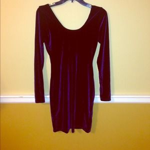 Velvet cocktail dress