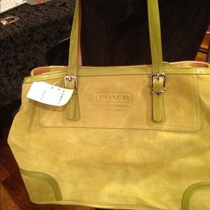 Authentic Coach Suede Bag