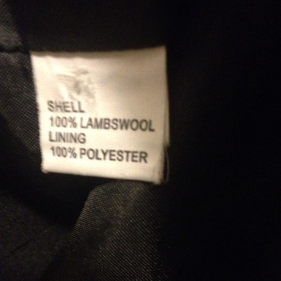 Tocca wool coat black grey white 3/4sleeve donated - Picture 4 of 4