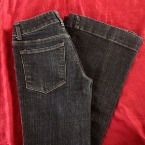 Dark wash flare jeans