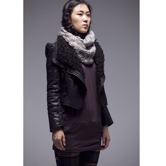 Winter Leather Fur Jacket