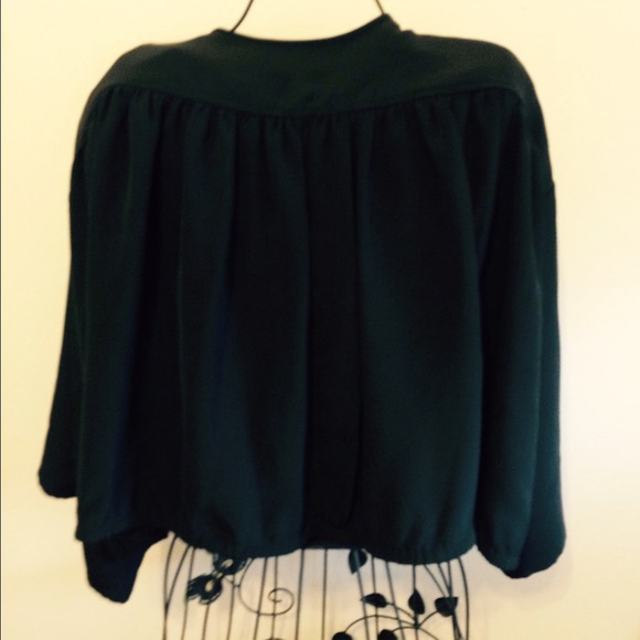 **SOLD**ACNE JEANS NWT Black Top Size 36 (Small) - Picture 4 of 4