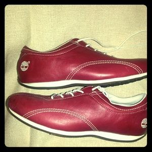 Knock 'm dead RED Timberland Sneakers