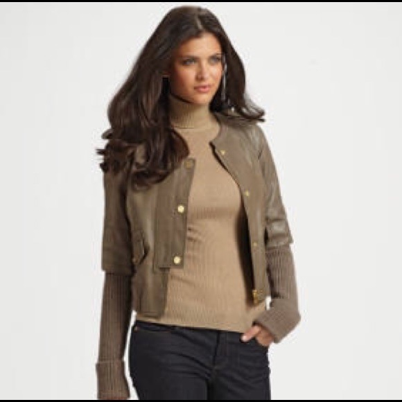 Nwot Tory Burch Wentworth leather jacket size xs