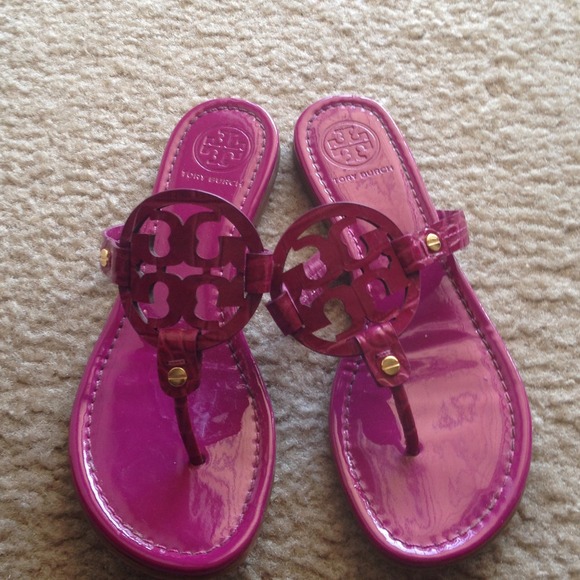 Pink authentic tory burch flipflip