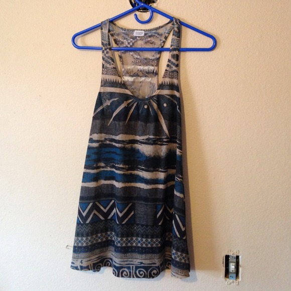 Charming Charlie top with lace back