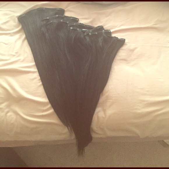 Clip in hair extensions