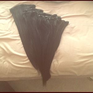 Clip in hair extensions