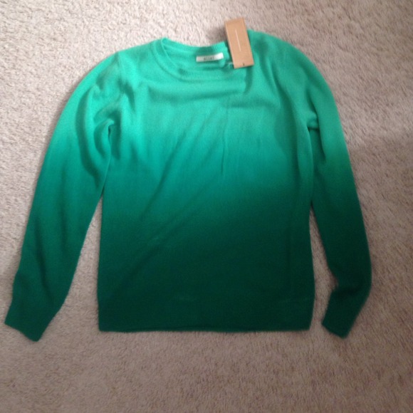 Green ombré sweater