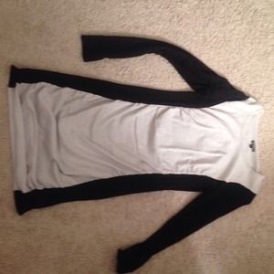 Express black and white dress