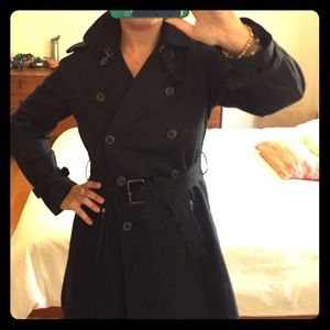 Zara Basics black trench coat