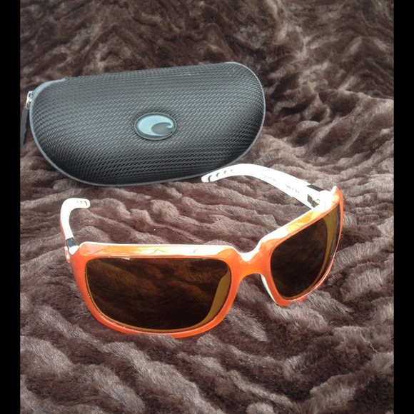White & orange Costa Del Mar Isabela sunglasses