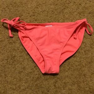 simple coral bikini bottoms
