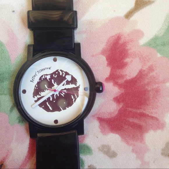 Classic Black Betsey Johnson Watch